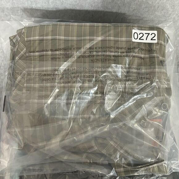 5.11 Tactical Mens Plaid Button Down Shirt Size Large Green White Short Sleeve - Picture 7 of 7